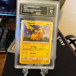 Pokemon TCG gem mint 10 Pikachu Black star promo